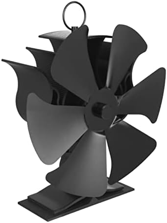 XFADR SRLIWHITE 2-во-1 Камин Вентилатор 6-Оџак Вентилатор Без Електрична Енергија Топлина Напојува Шпорет Вентилатор Низок