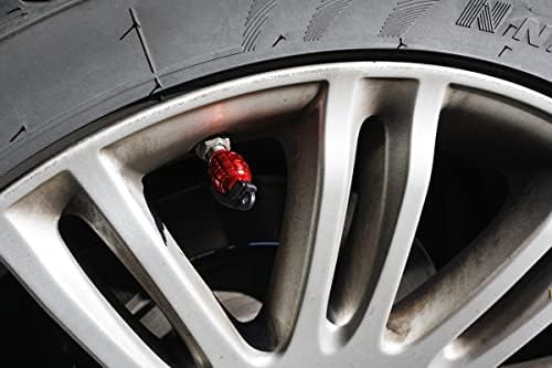 Xotic Tech гуми вентил матични капачиња на тркала за заштита на воздухот капа за капакот на прашина Постави завртка со лесен зафат Универзален