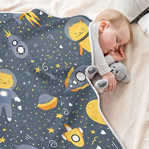 Вселенски брод мачки вселенски ќебиња за бебиња за момчиња супер меко топло дете ќебиња за девојки лесен креветче ќебе фрли ќебе за