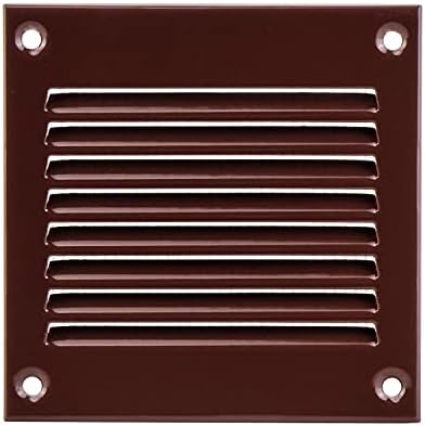 3x2 инчен кафеав метален воздушен вентил за отвори со мрежа за инсекти - капакот за вентилација