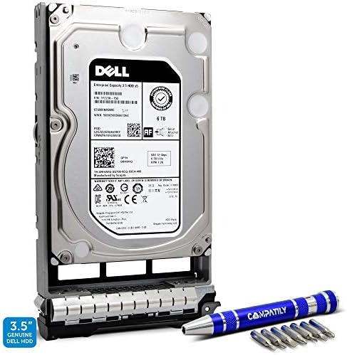 Dell 400-ALCR 6TB 7.2K SAS 12 GB/S 3,5-инчен хард диск во пакетот G13 Tray со компатибилно шрафцигер компатибилен со C5G97 NWCCG 400-AHFM 0NWCCG 8D1V4 PRNR6 400-AFNY 400-ANSC 400-AKMJ 400-AKKU