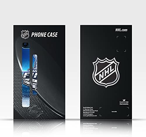 Дизајн на глава за глава официјално лиценциран NHL пак текстура Колумбос сини јакни меки гел кутија компатибилен со Realme 7 Pro