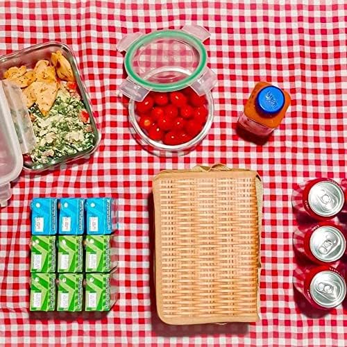 Преносен изолиран термички ладилник кутија за ручек Имитација Ратан ручек за ручек за пикник кутија j6i5 контејнер бенто