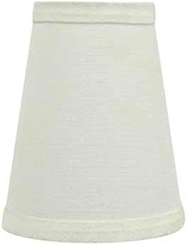 Aspen Creative 32654-6 Мала хардбек Империја форма на лустер за клип-ламба сенка, преоден дизајн во бела, 4 дно ширина