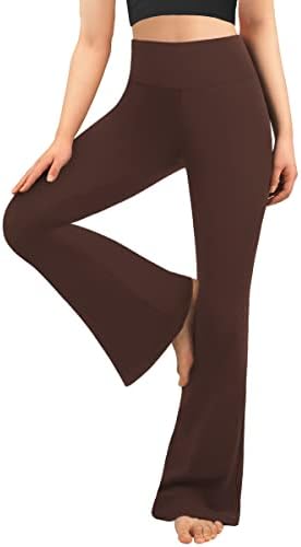 Morepeенски женски црно -одблесоци јога панталони за жени, меки хеланки со меки подигање со високи половини