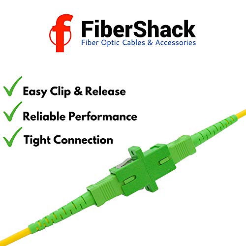 FiberShack -SC/APC до SC/APC Caber Cappler Tin - 12 пакет - конектор за влакна со единечен режим SC -APC. Спојниците за оптички