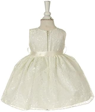 Пепелашка Мода Бебе Девојки Шампањ Чипка Цвет Девојка Фустан &засилувач; Цвет Појас