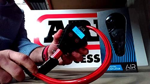 ARB ARB601 дигитален мерач на притисок на гуми со плетенка црево и чак, инфлатор и дефлатор 25-75 PSI читања