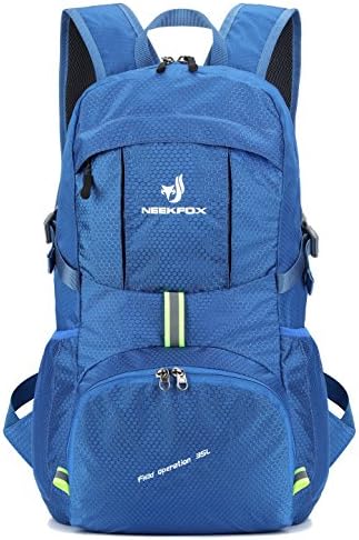 Neekfox спакуван лесен, пешачки пакет за пешачење за пешачење ранец, ранец со ултралејт преклопен за жени мажи