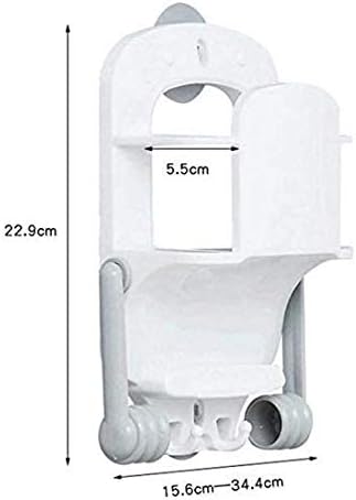 Држач за ролна за тоалетна хартија XBWei или пластична решетка за складирање на обвивка направена од пластика со wallид монтирана