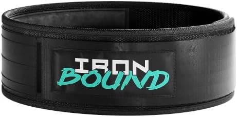 Ironbound Атлетика Подигање на тежината - автоматско заклучување на појас за електрична енергија за мажи и жени - Трајлив најлонски тренинг појас
