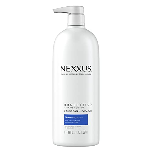 Nexxus Humectress Навлажнувачки кондиционер крајна влага за суво коса навлажнувачка протеинфузија со еластин протеин и зелена кавијар 33,8