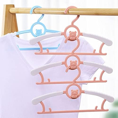 5 пакувања закачалки за бебиња деца закачалки Пластични закачалки за бебиња за плакари кои не се лизгаат и да се прошират закачалки