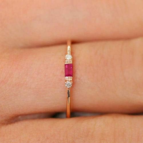Симпатична мал прстен со прсти со прсти со бели златни свадбени ангажмани бенд накит подароци