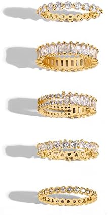 ЗБОРО шарм чист кристал cz срцев камен тенки прстени за жени злато прсти прстен вечно ветување ветувачки венчален бенд накит-25232
