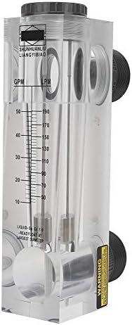 Алатка за мерење на течен проток на течен панел на Walfront LZM-50 со пластична надворешна нишка од 10-50gpm BSPT G 2 За мерење на