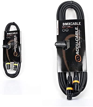 Accu кабел 10 стапки 3 пински вистински DMX кабел оценет на 110 оми до крај до крај за да се обезбеди пад на сигналот
