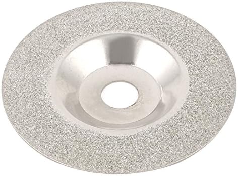 Аексит 100мм x абразивни тркала и дискови 16мм x 10мм керамички плочки дијамантски сечење на мелење на дискови за прекин на дисковите сребрен тон