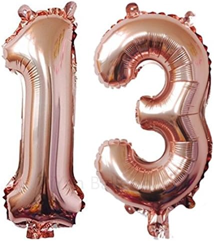 Зијан 40инч Розово Злато Број 21 Балон Партија Фестивал Украси Роденден Годишнина Џамбо Фолија Хелиум Балони Партија Материјали