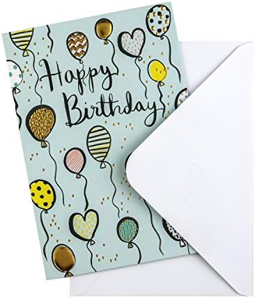 Белешка за роденденска картичка - Дизајн на балони со сина прослава