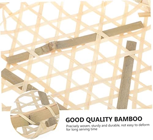 Ganazono 1pc преносен бамбус корпа за додатоци за додатоци за чување на садови за складирање на пешкир