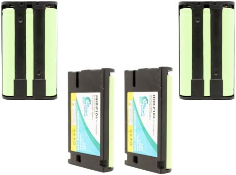 4 пакет - Замена за батеријата Panasonic KX -TGA560 - Компатибилна со батеријата Panasonic без безжичен телефон