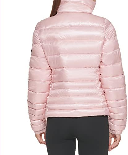 Dkny Женски Спорт Пакет Puffer Сорона Пополни Јакна, Розова Вода, X-Мали