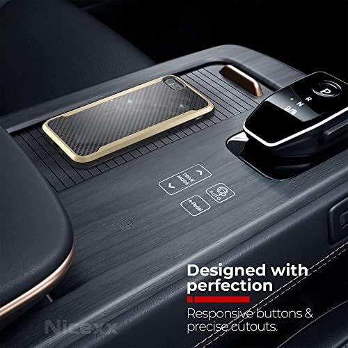 Никекс Дизајниран За Iphone 7 Случај/Дизајниран За Iphone 8 Случај/Дизајниран За Iphone SE 2020 Случај Со Шема На Јаглеродни Влакна, 12ft. Пад