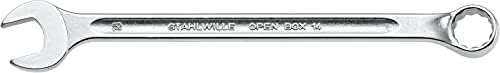Сталвил 40100707 Комбиниран Клуч, Отворена Кутија, Долга, Големина 7мм, 10 Степени Прстен Крај Агол, Изработен од Хром Легиран