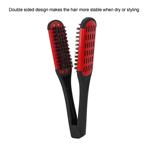 Еластичност шупливо дизајн двострана стегалка за зацрвстување на воздухот Добар директен чешел за стилизирање на косата за дома берберница