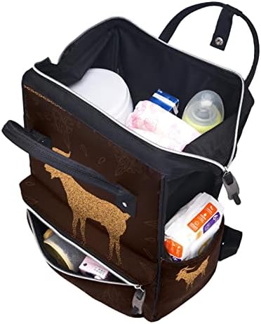 Апстракт Аид ал Ада Мубарак торба за пелена ранец бебе бебе, менување торби со повеќе функции, торба за патувања со голем капацитет