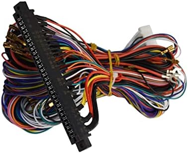Natefemin Harness Wiring Cable 28-пински разбој игра за аркада PCB видео игри табла DIY кабинет за жици кабел 2-играч за игра со жица за игра