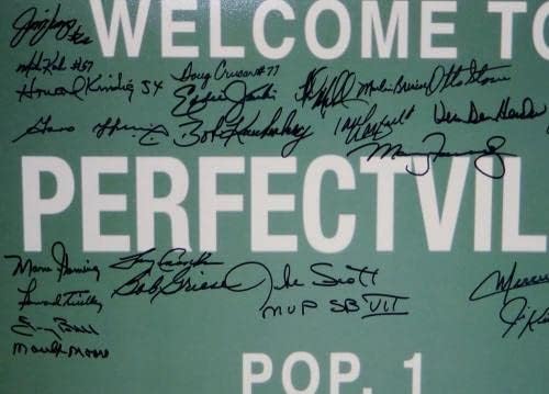 1972 17-0 Совршена сезона автограмирана 16x20 PerfectVille Photo- JSA W Auth- Autographed NFL Art
