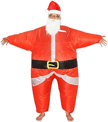 Christmasешунли Божиќ Дедо Мраз на надувување на костуми за надувување покажува облека за облека
