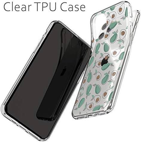 Компанијата Cavka зглоб, компатибилен за Apple Watch Series 7/6/5/4/3/2/1/SE & Suction Case Case PU кожа тренд печатење Y avocado Vegan Cute
