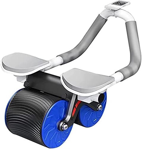 Враза на Враза Автоматско враќање на абдоминалното тркало, вежба за тркала со ролери со поддршка на лактот, ролери со двојно тркало, совршен за опрема за фитнес за д