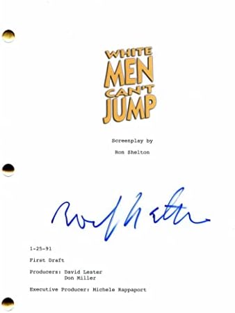 Рон Шелтон потпиша автограм Бели мажи не можат да скокаат со целосна филмска скрипта - во главните улогирање на Вуди Ален, Весли