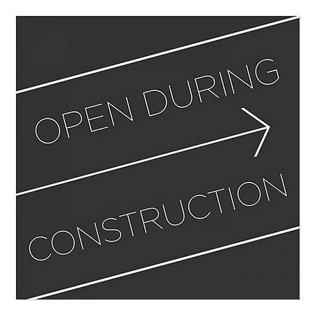 CGSignLab | Отвори За Време На Изградбата-Основен Црн Прозорец Прицврстување | 24 x24