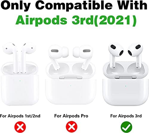 Цртан Филм Дизајниран За Airpods 3-Ти Случај Покритие, Симпатична Kawaii Мека TPU За AirPods 3 Заштита Случај Покритие Со Привезок