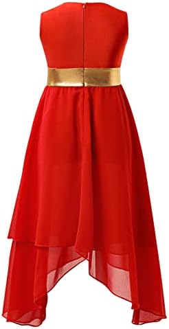 Девојки девојки од Линџикс, метални пофалби за ракави, лирски современ танц фустан Обожава литургиска прослава костум