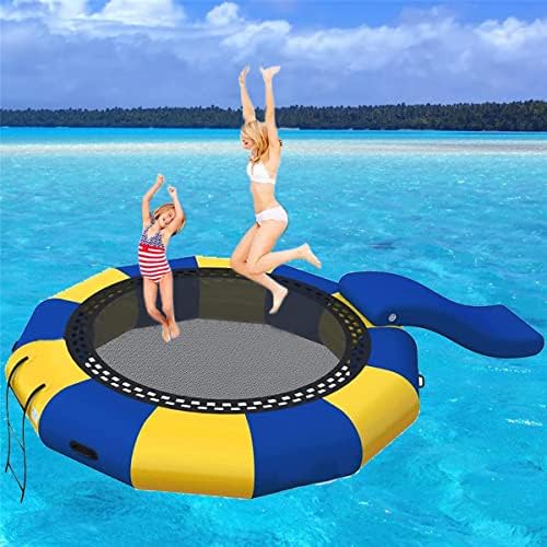 Beiake 10ft надувување на брануваа во вода со надувување со платформа за скокање со слајдови за возрасни деца играчки за спортови