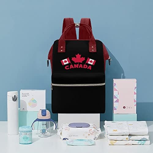 Денот на Канада, знамиња водоотпорен ранец на мама, голем капацитет, торба за патувања со повеќе капацитети, мултифункционална торба за патувања