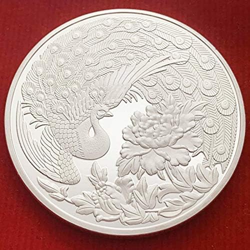 Кинески паун мандарински патка Ларк Loveубовен животински омилен монета комеморативна монета сребрена позлатена среќна монета занаетчиска