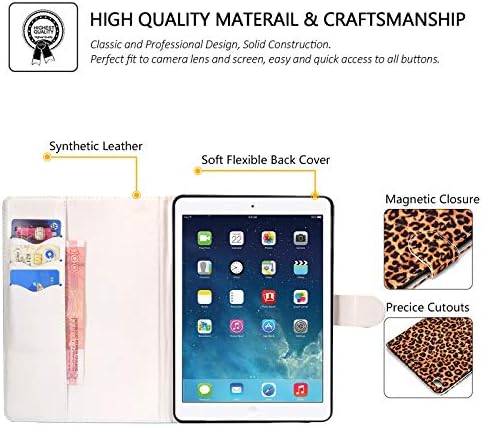 CASII Case компатибилен за iPad 9.7 2018 2017/iPad Air/iPad Air 2, [Corner Protection] Премиум вегански кожен лесен капак [Auto Sleep/Wake]