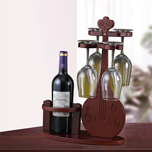 WFJDC PIPA пијано музички инструмент цврсто дрво вино стаклена решетка дрвена црвена вино стаклена решетката за вино, европска декорација Едноставен