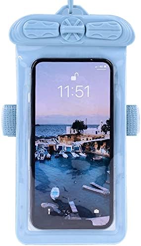 Ваксон Телефон Случај, Компатибилен Со Xiaomi Redmi 10c Водоотпорна Торбичка Сува Торба [Не Заштитник На Екранот Филм ] Сина