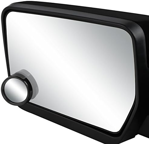 Универзален пар со дијаметар од 2 инчи со дијаметар дизајниран задниот поглед на конвексни леќи слепи дамки огледало + црна рамка