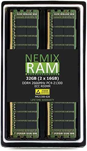 192 GB DDR4-26666MHz PC4-21300 ECC RDIMM 2RX8 1.2V регистрирана меморија на серверот од Nemix RAM