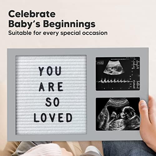 Keababies се чувствуваше буква табла за бебиња и рамка за слика за бебиња - рамка за слика за бебиња - модерна рамка за ултразвук за мајка да биде