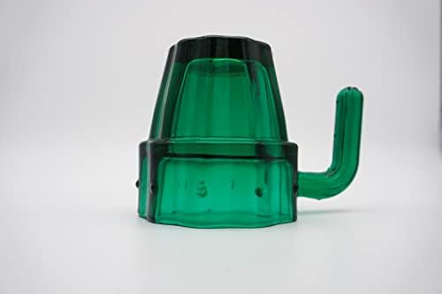 Гокота Комплет од 6 | Редење Чаши За Пиење Кактус | Рачно Изработено Природно Зелено Стакло | Ретро Чуден Подарок Подарок | Коктел